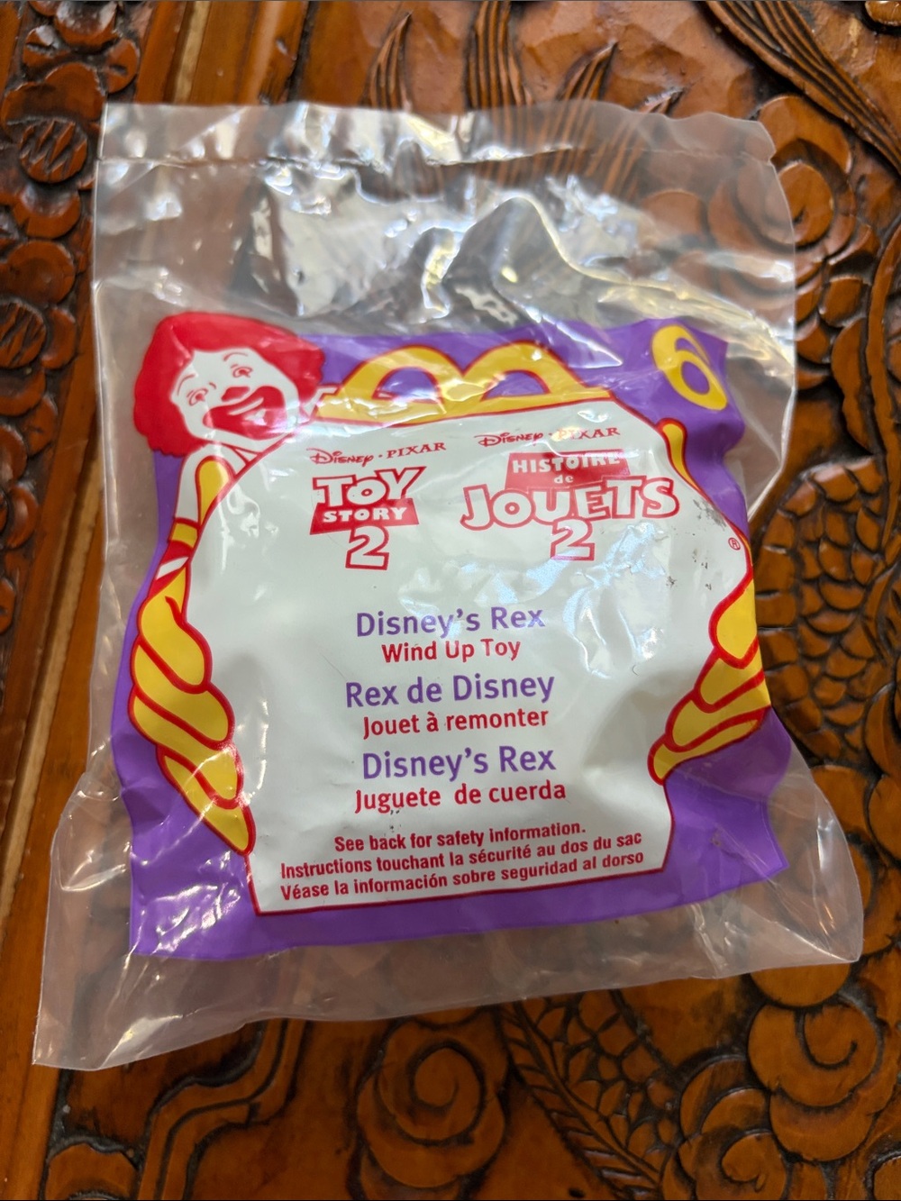 Disney Toy Story 2 Rex 1999 McDonald’s Wind-Up Toy
